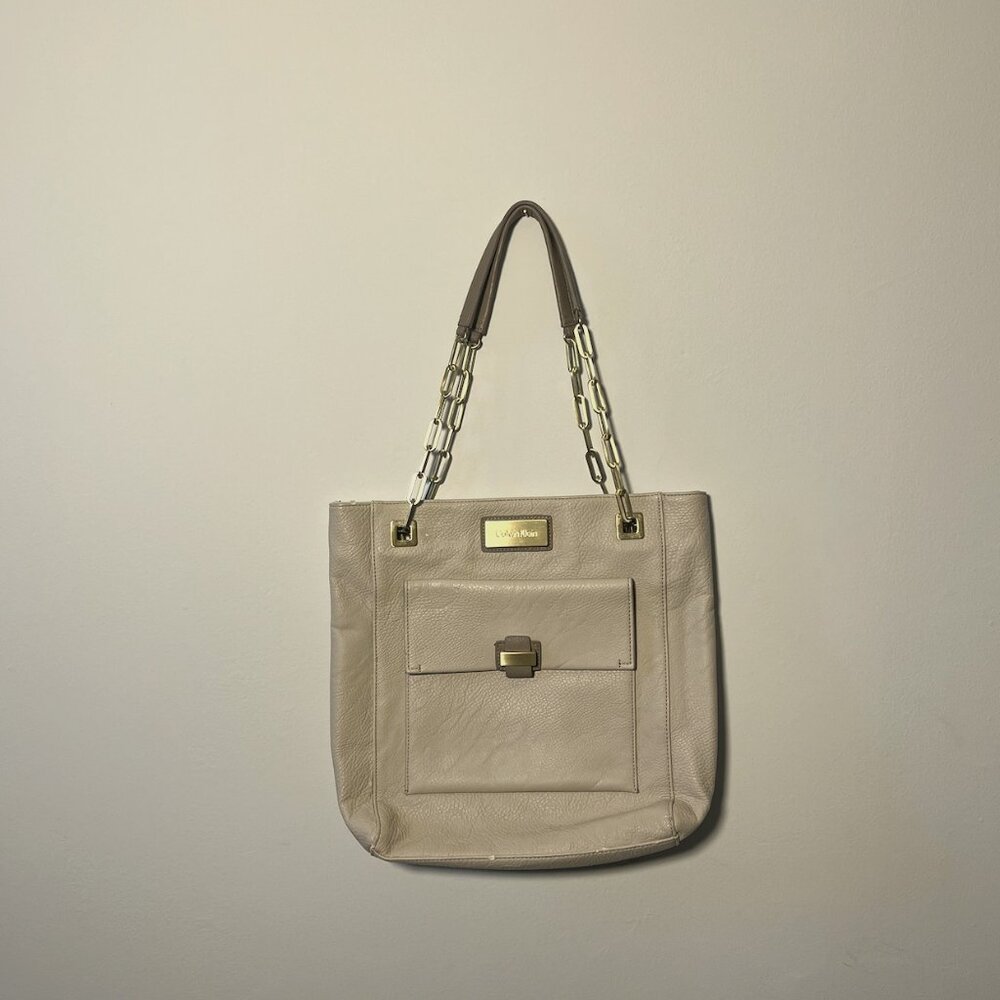 Calvin Klein Beige Purse
